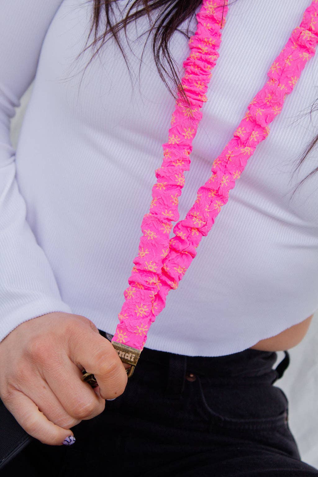 Hot Pink & Sunshine Lanyard