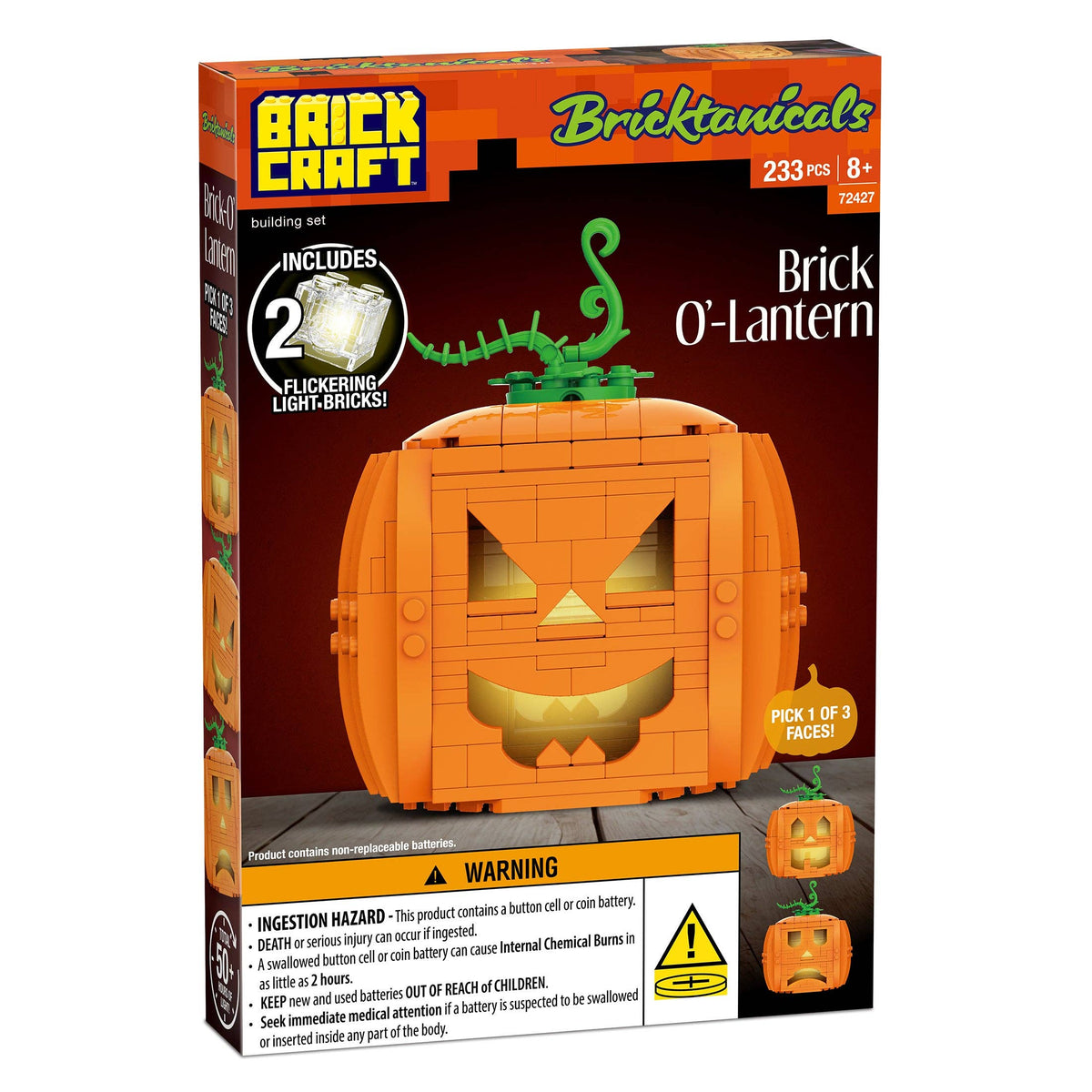 Jack-O-Lantern Pumpkin Halloween Building Set 233pc