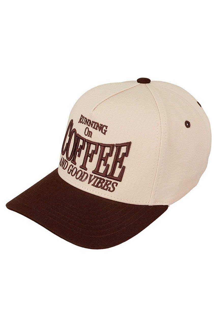 Running On Coffee And Good Vibes Trucker Hat