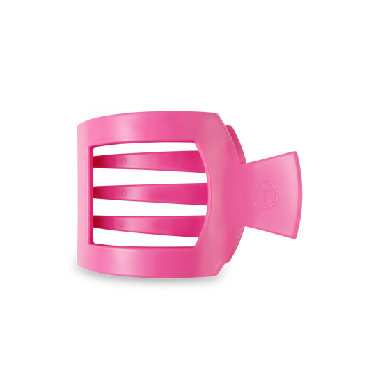 Paradise Pink Medium Flat Square Hair Clip