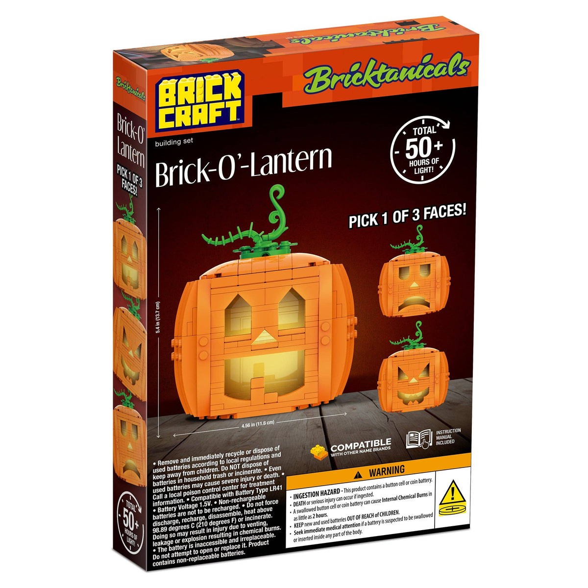 Jack-O-Lantern Pumpkin Halloween Building Set 233pc