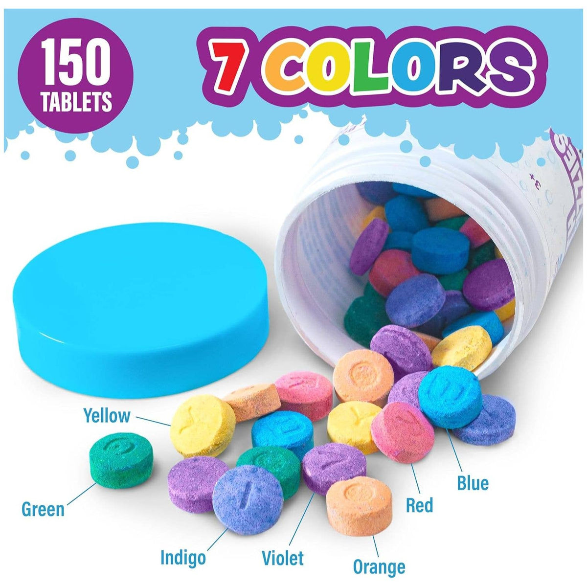 Tub Works® Bath Color Fizzies™ | 150 Count