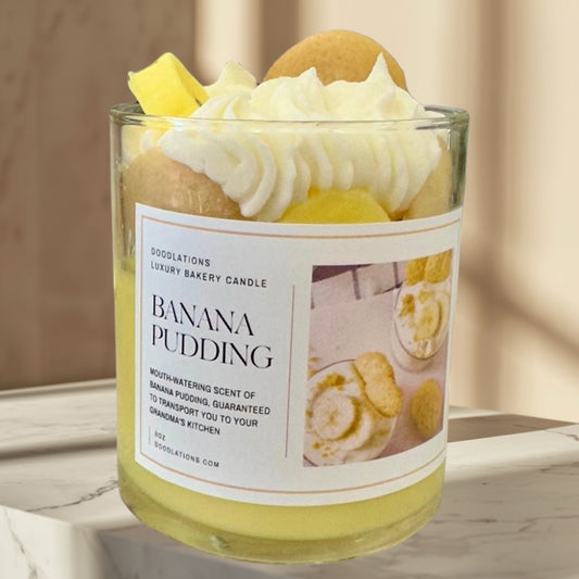 Banana Pudding Luxury Bakery Candle - Doodlations Coffee Bar & Boutique