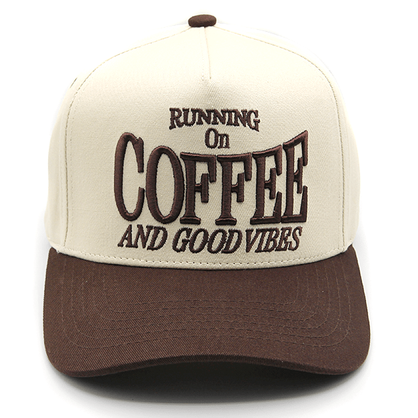 Running On Coffee And Good Vibes Trucker Hat