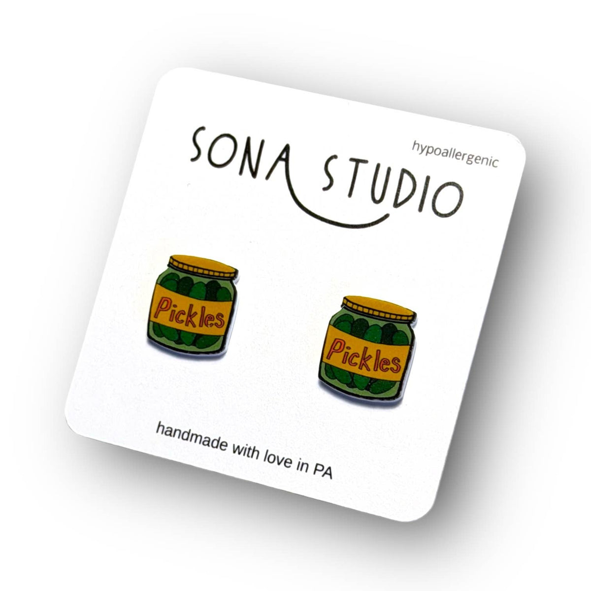 Pickle Jar Earrings