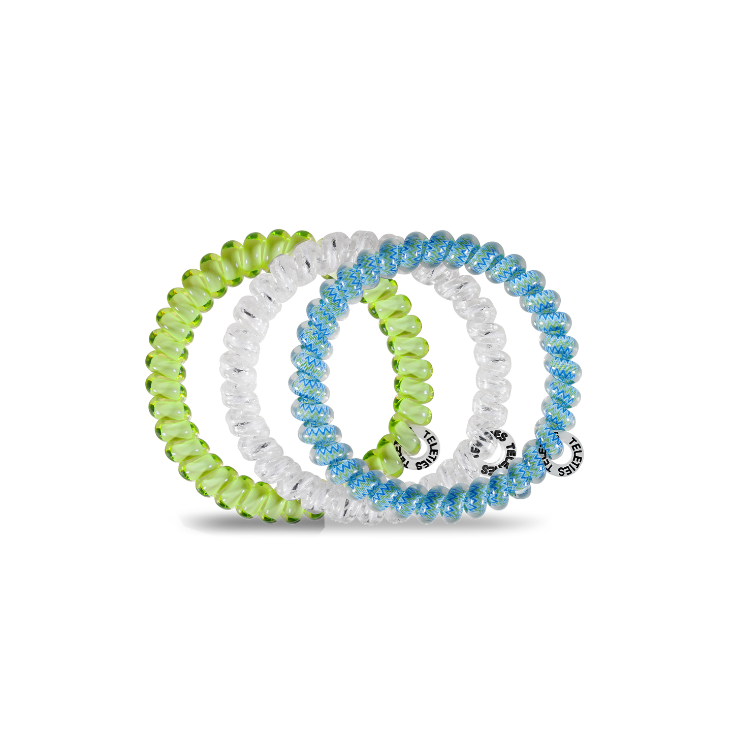 Ocean Villa - Small Spiral Hair Coils, Hair Ties, 3-Pack