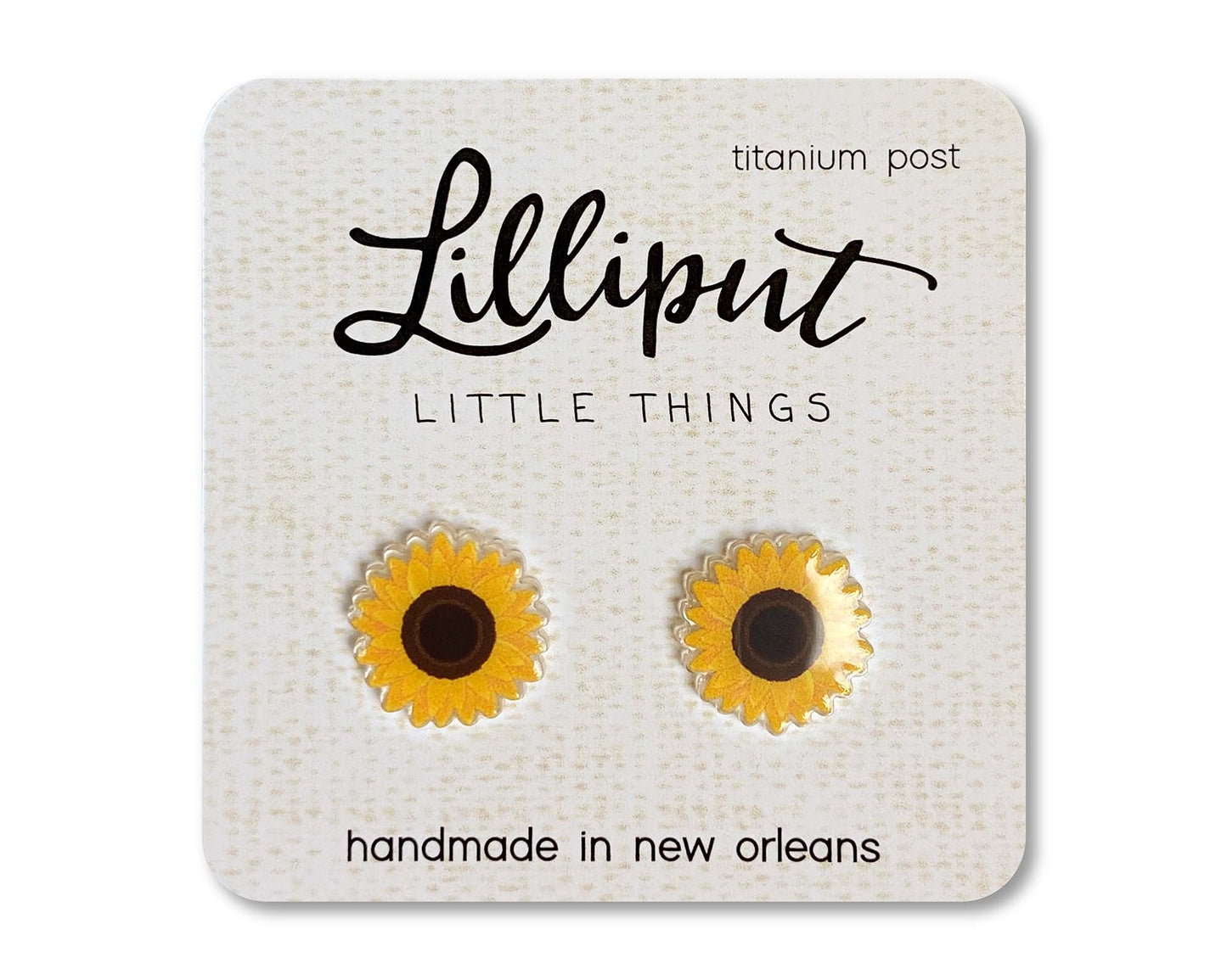 Lilliput Sunflower Earrings