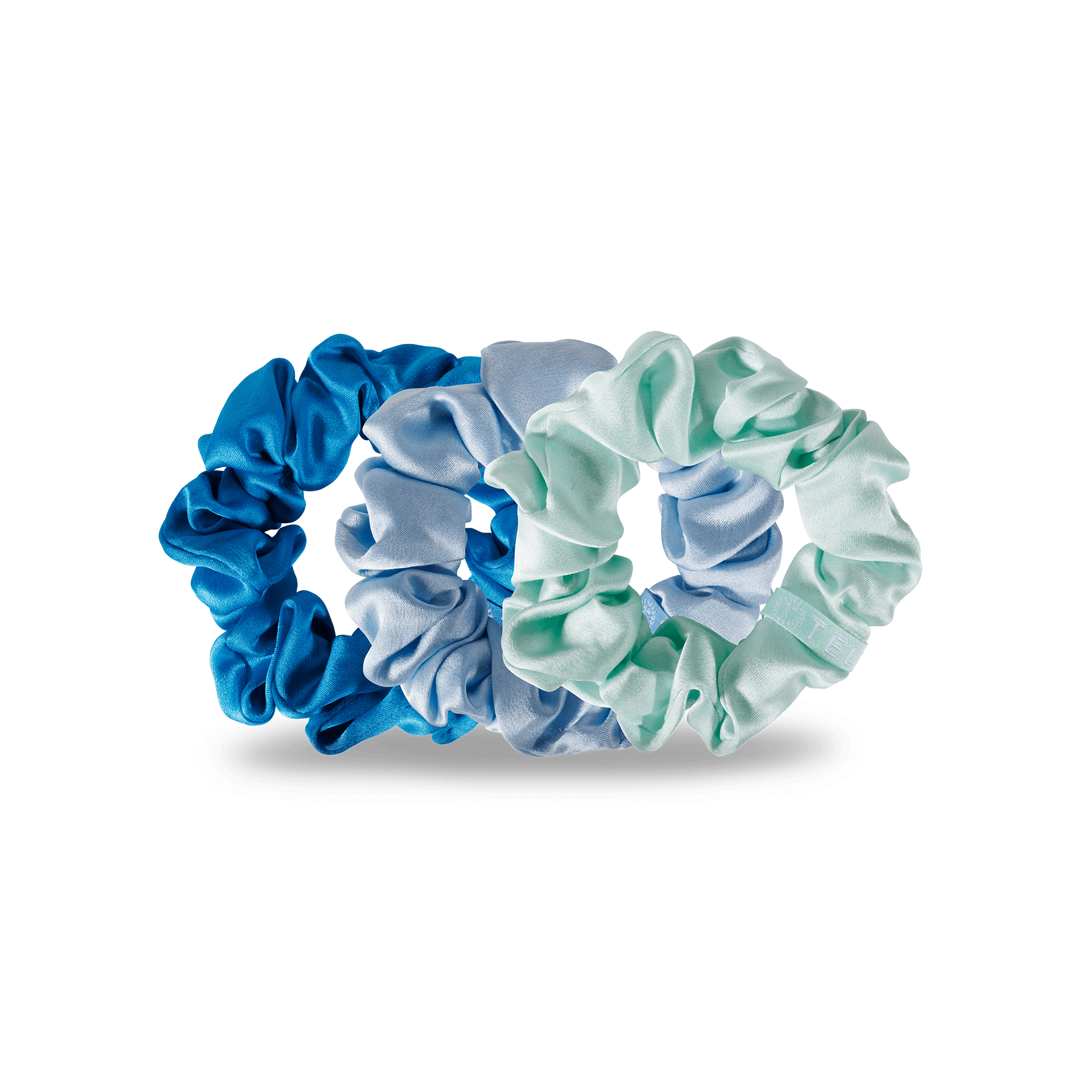 Blue My Mind - Silk Scrunchie Large - Doodlations Coffee Bar & Boutique