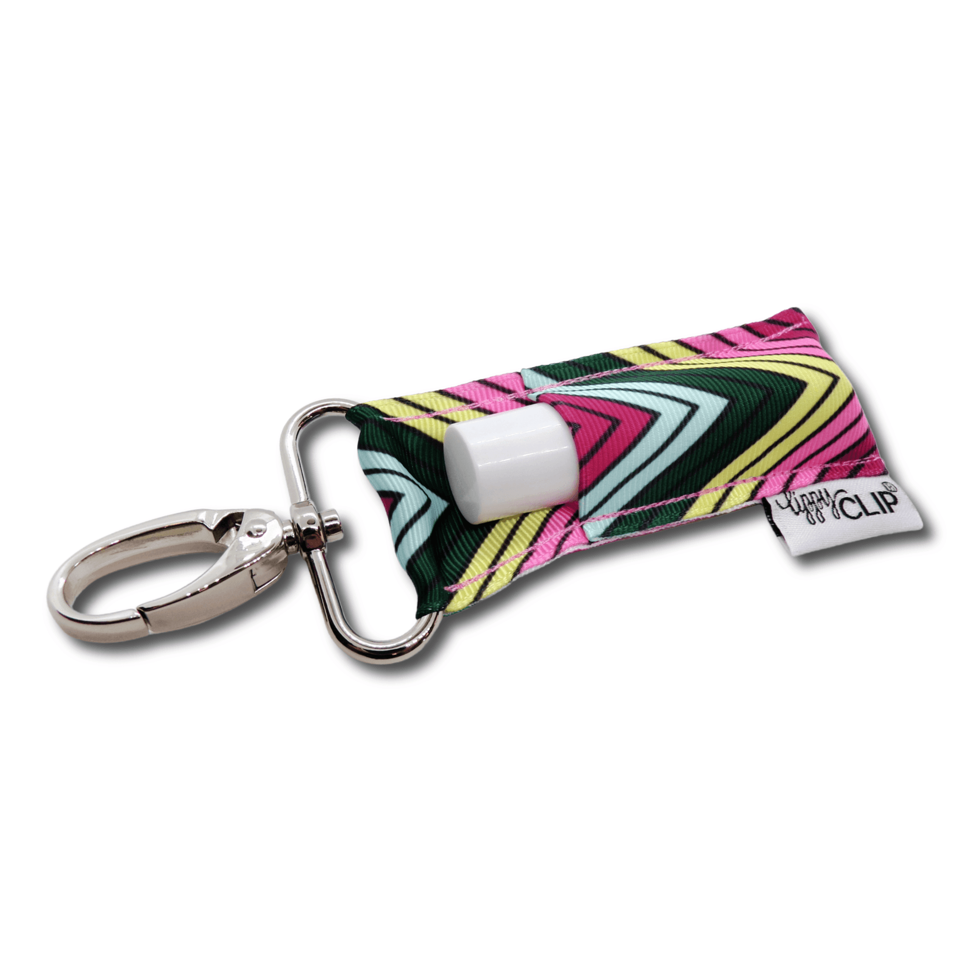 Bold Diagonal Stripe LippyClip® Lip Balm Holder Chapstick - Doodlations Coffee Bar & Boutique