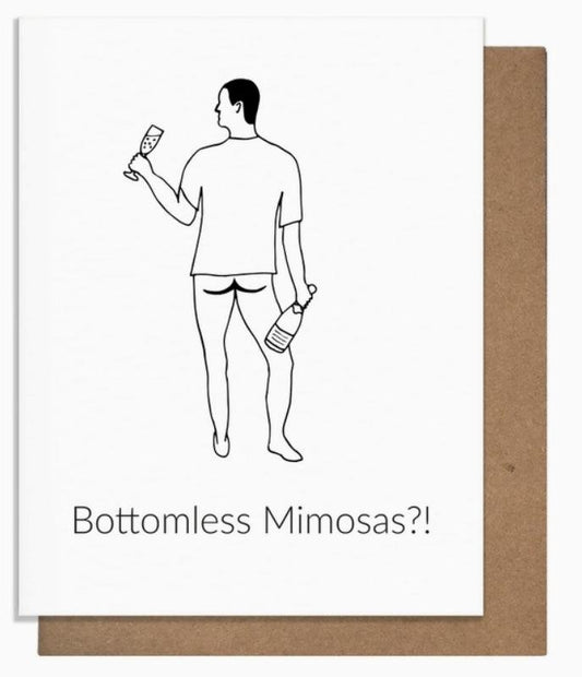 Bottomless Mimosas? - Greeting Card - Doodlations Coffee Bar & Boutique