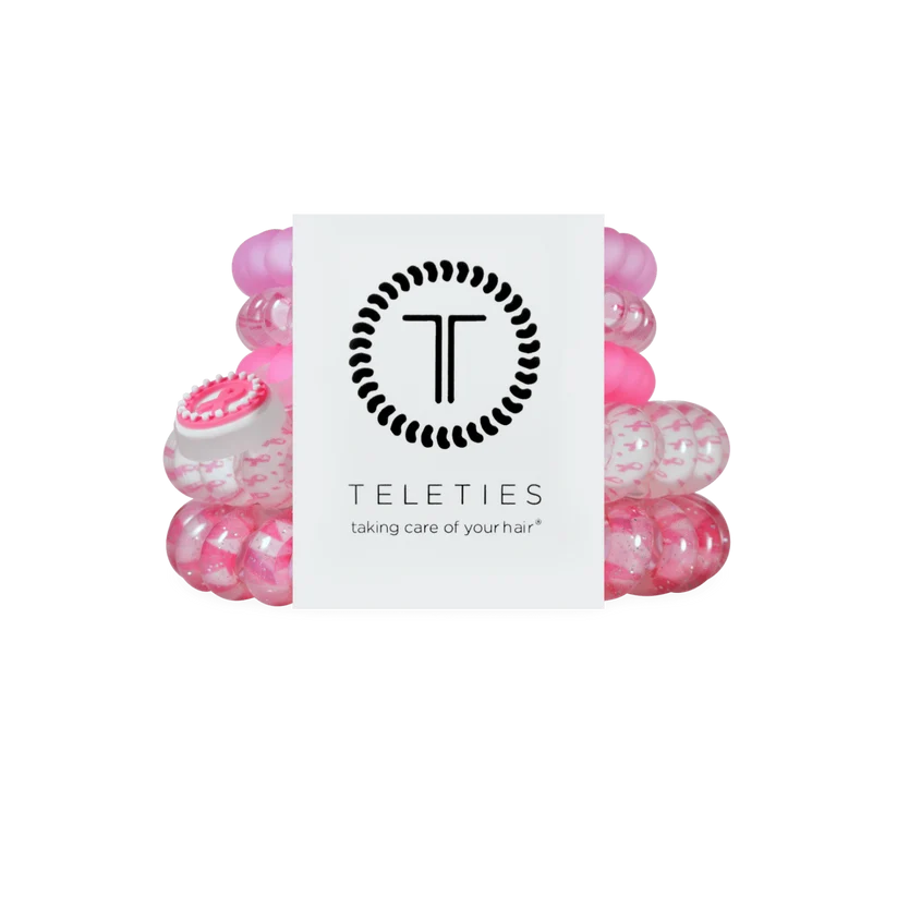 Teleties Breast Cancer Awareness Mix Pack Hair Ties