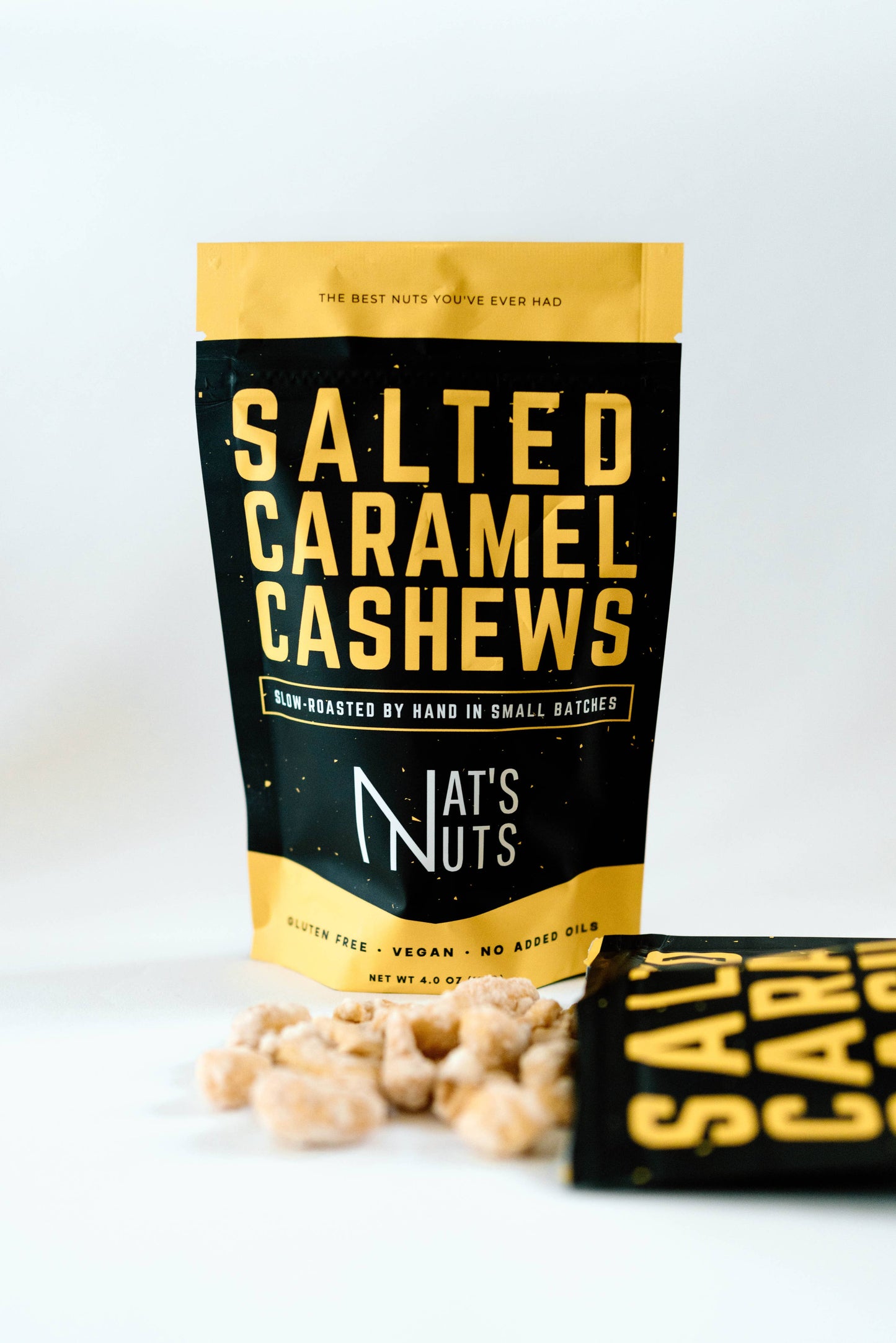 Salted Caramel Cashews | Gourmet Roasted Nuts