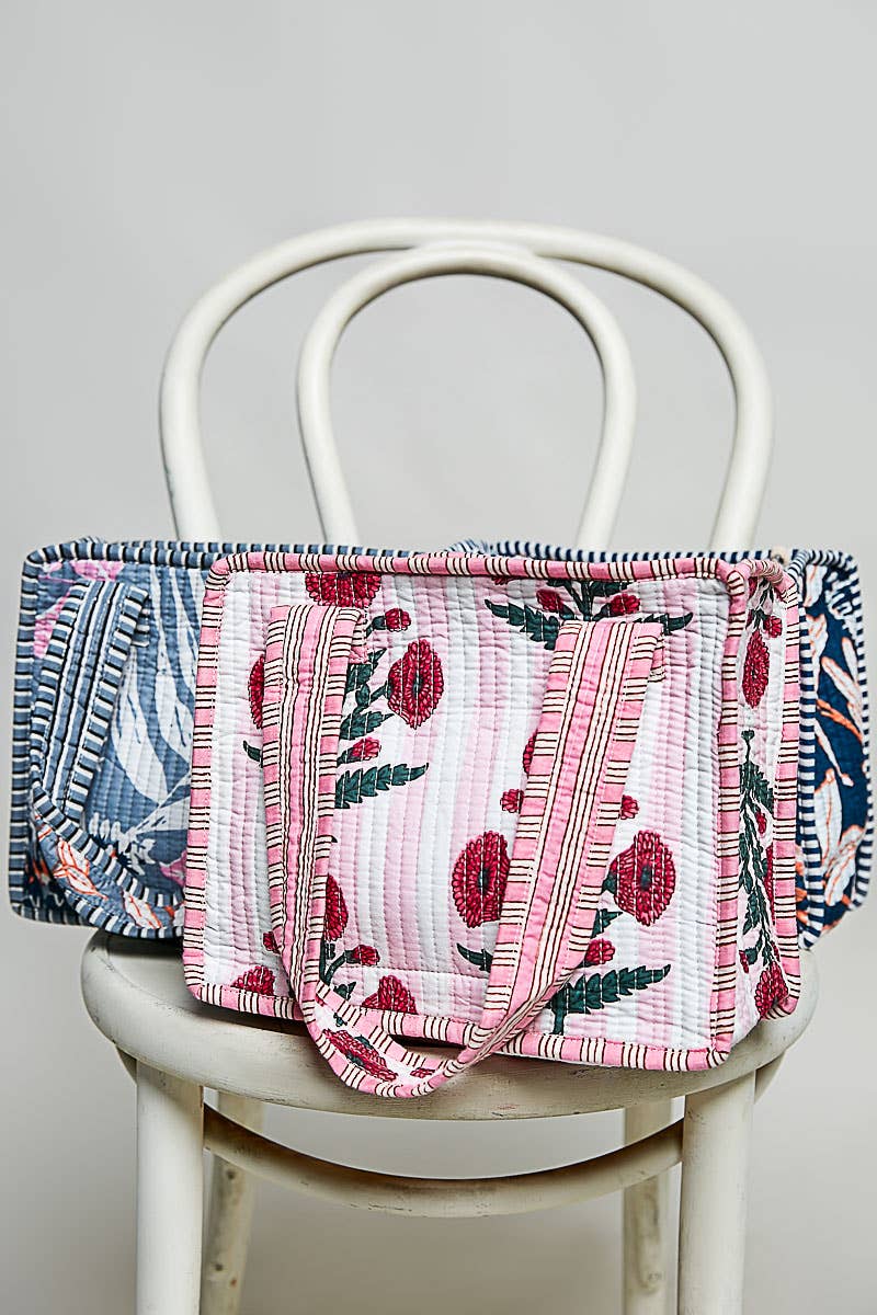 Essentials Mini Quilted Fabric Cube Bag