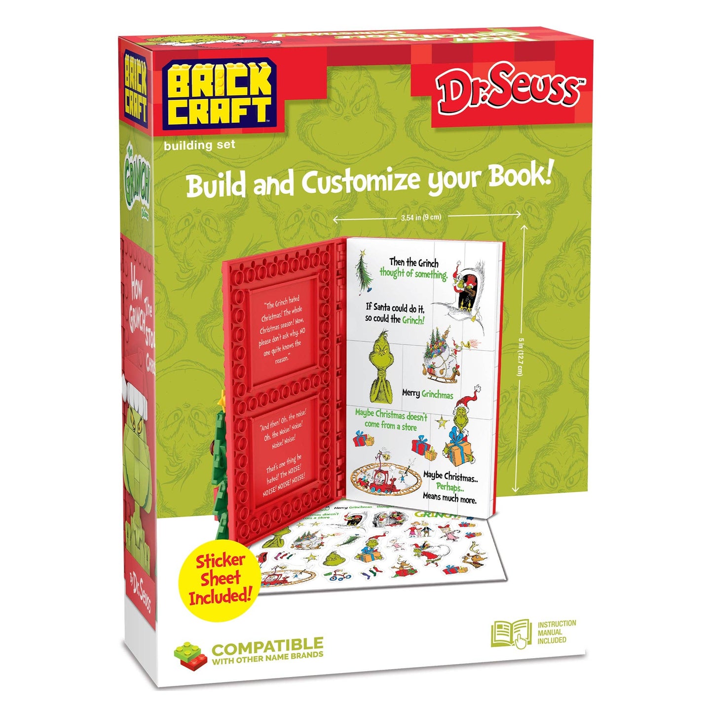 Grinch Stole Christmas 3D Book Building Set 133pc