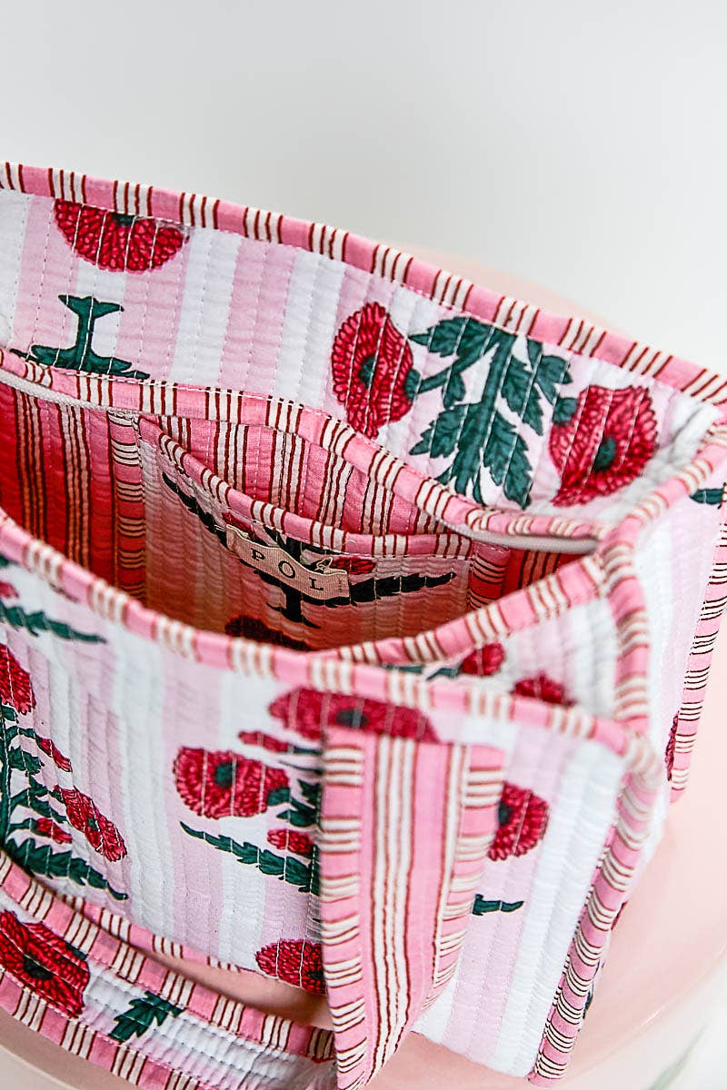 Essentials Mini Quilted Fabric Cube Bag