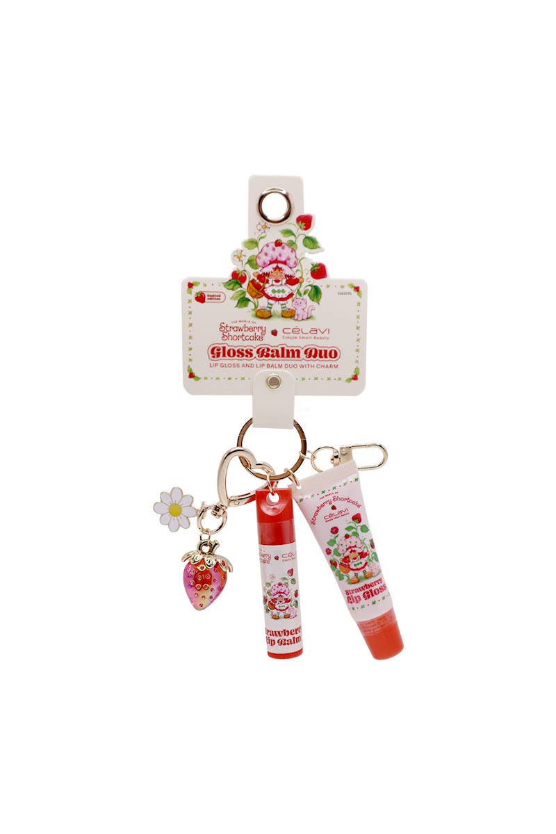 Strawberry Shortcake Gloss Balm Duo w/ Charms