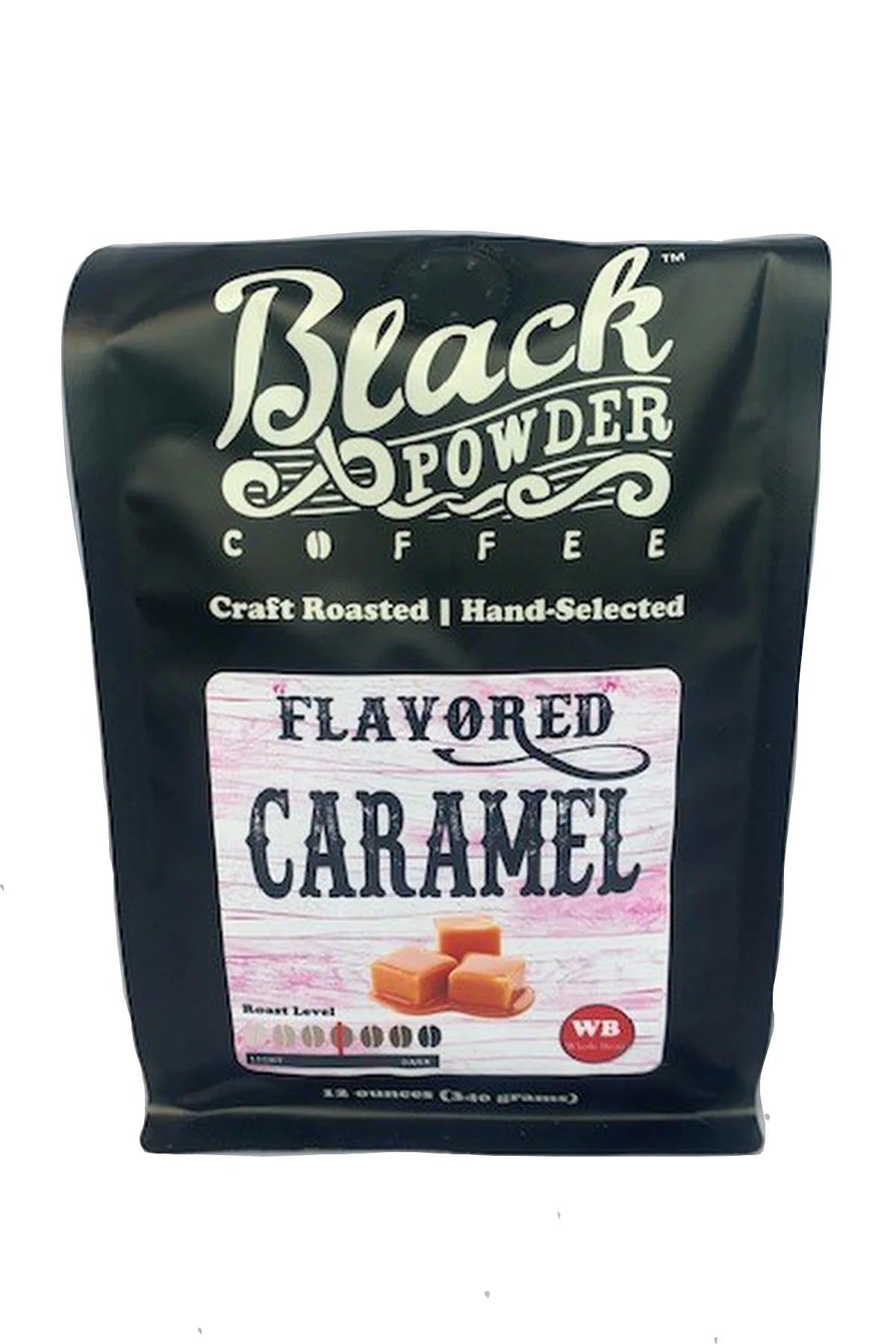 Caramel Black Powder Ground Coffee - Doodlations Coffee Bar & Boutique