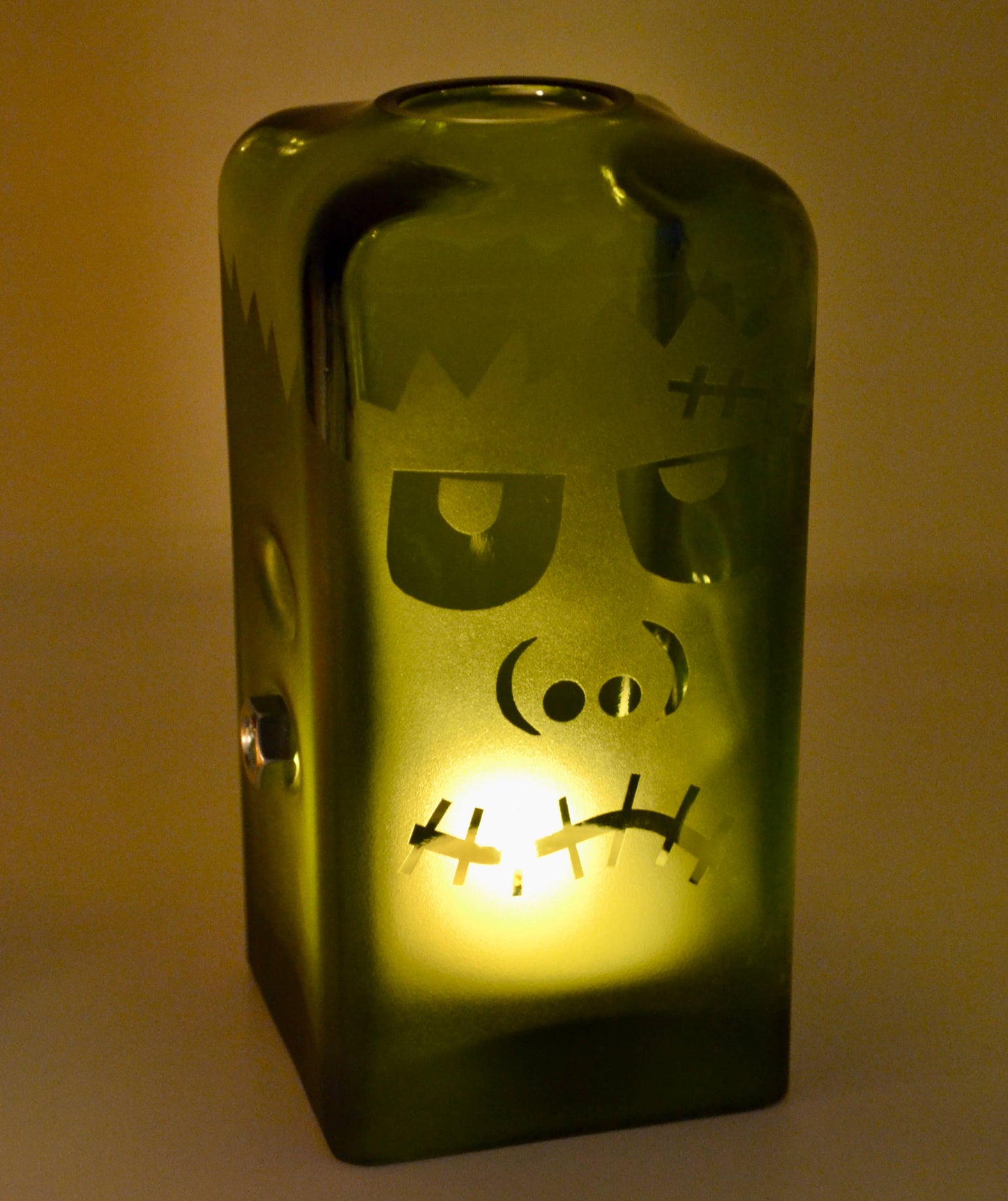 Halloween Candle Covers Made from Recycled Bottles