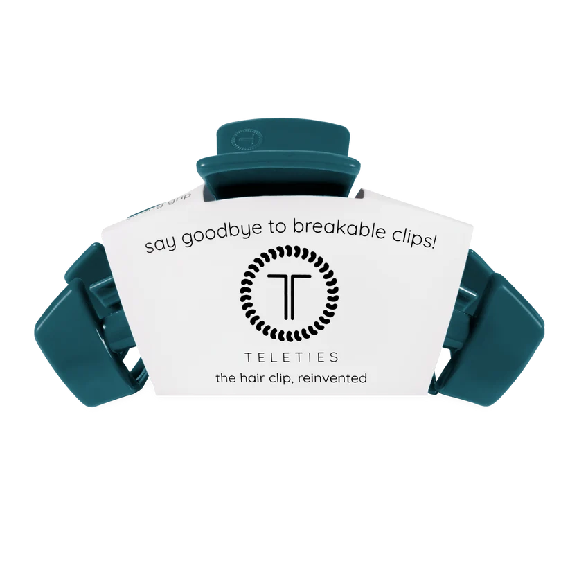 Teleties Classic Teal With It Claw Clip
