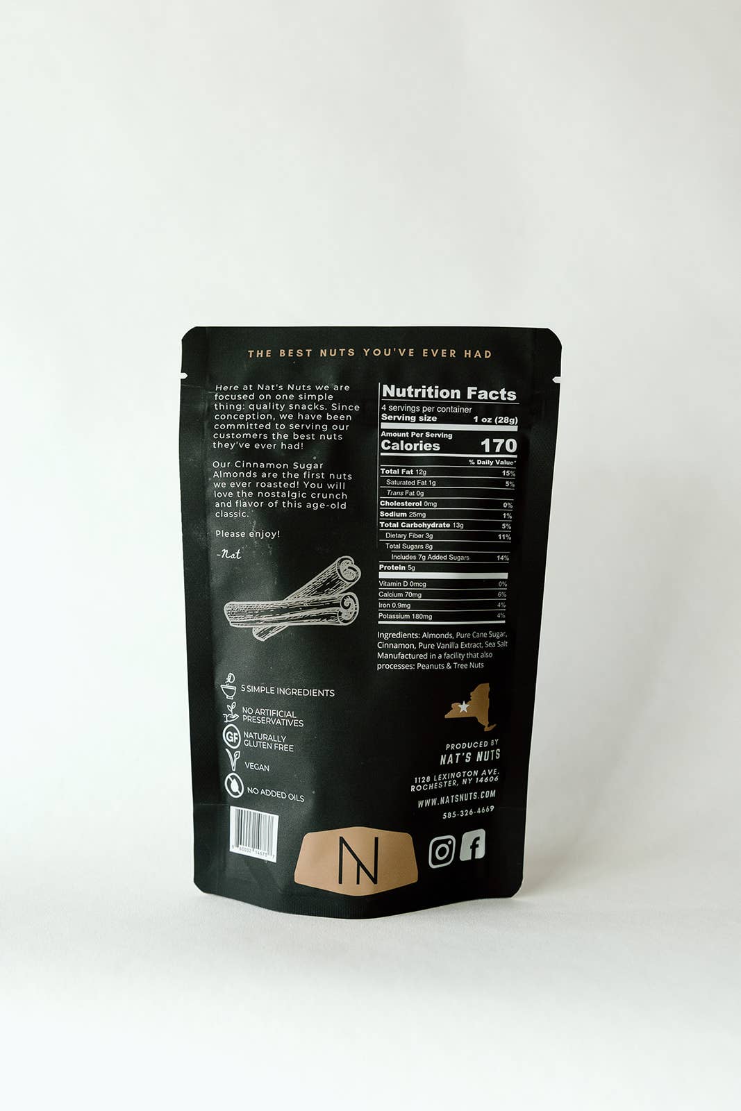 Cinnamon Sugar Almonds | Gourmet Roasted Nuts