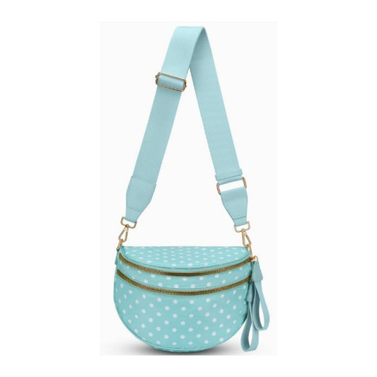 Polka Dot Nylon Sling/Crossbody Bag