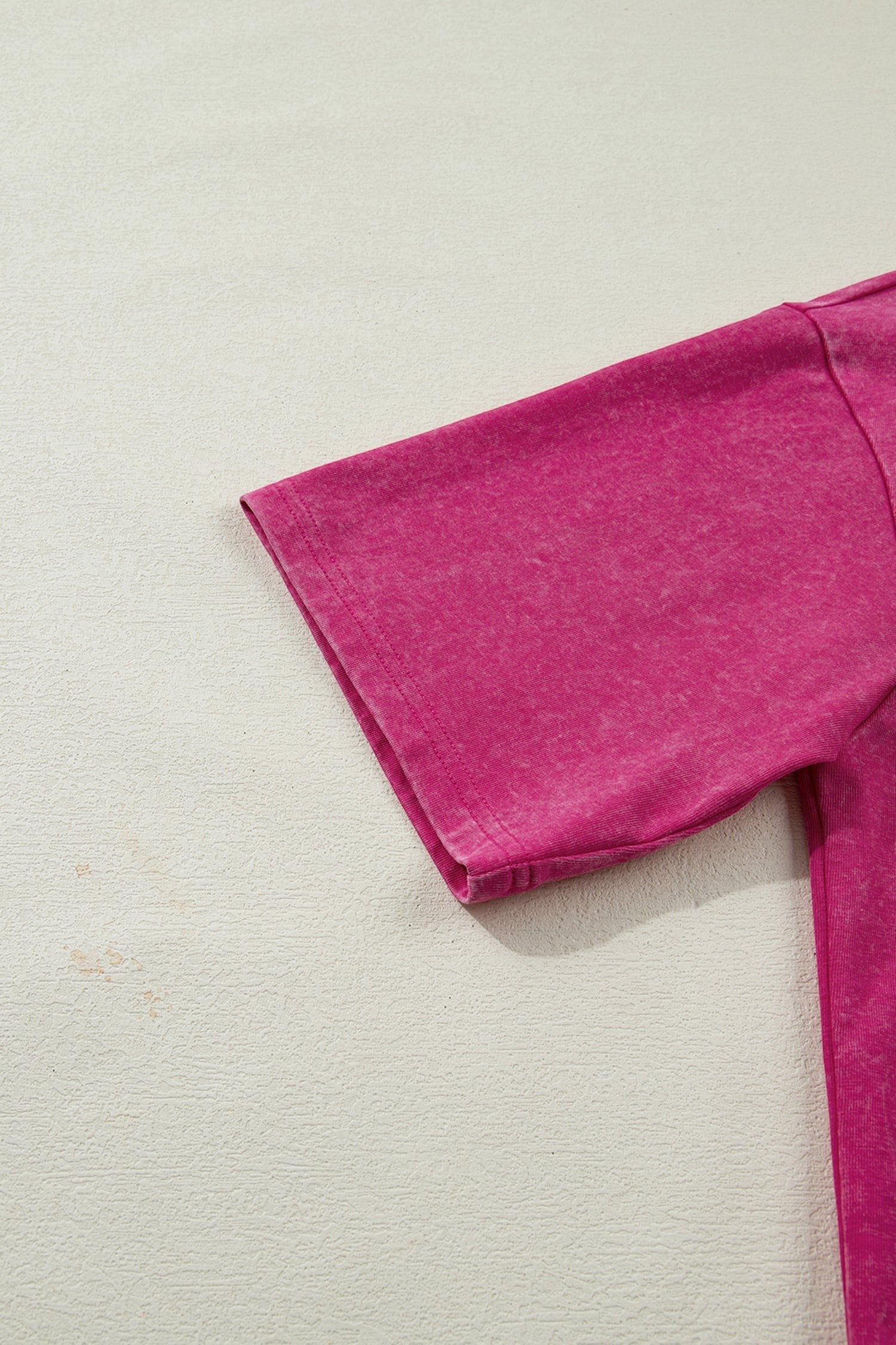 Doodlations Coffee Bar & Boutique AMERICA 1776 graphic tee in rose red mineral wash cotton. Relaxed fit, short sleeves.