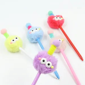 Doodlations Coffee Bar & Boutique colourful fuzzy monster gel pens with plush toppers and expressive eyes