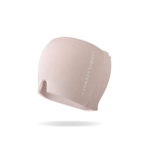 Doodlations Coffee Bar & Boutique light pink temp-smart migraine relief cap with gel padding for headache therapy