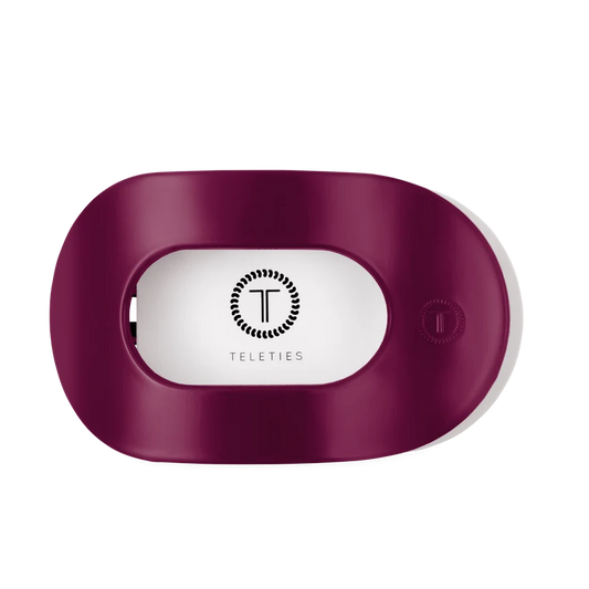 Doodlations Coffee Bar & Boutique Teleties mulberry flat round hair clip for comfortable all-day wear