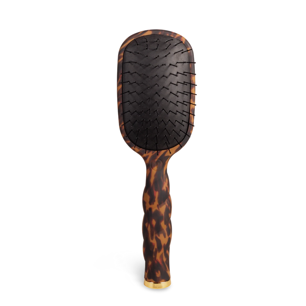 Doodlations Coffee Bar & Boutique detangler hair brush for fine hair with a stylish tortoiseshell pattern handle.
