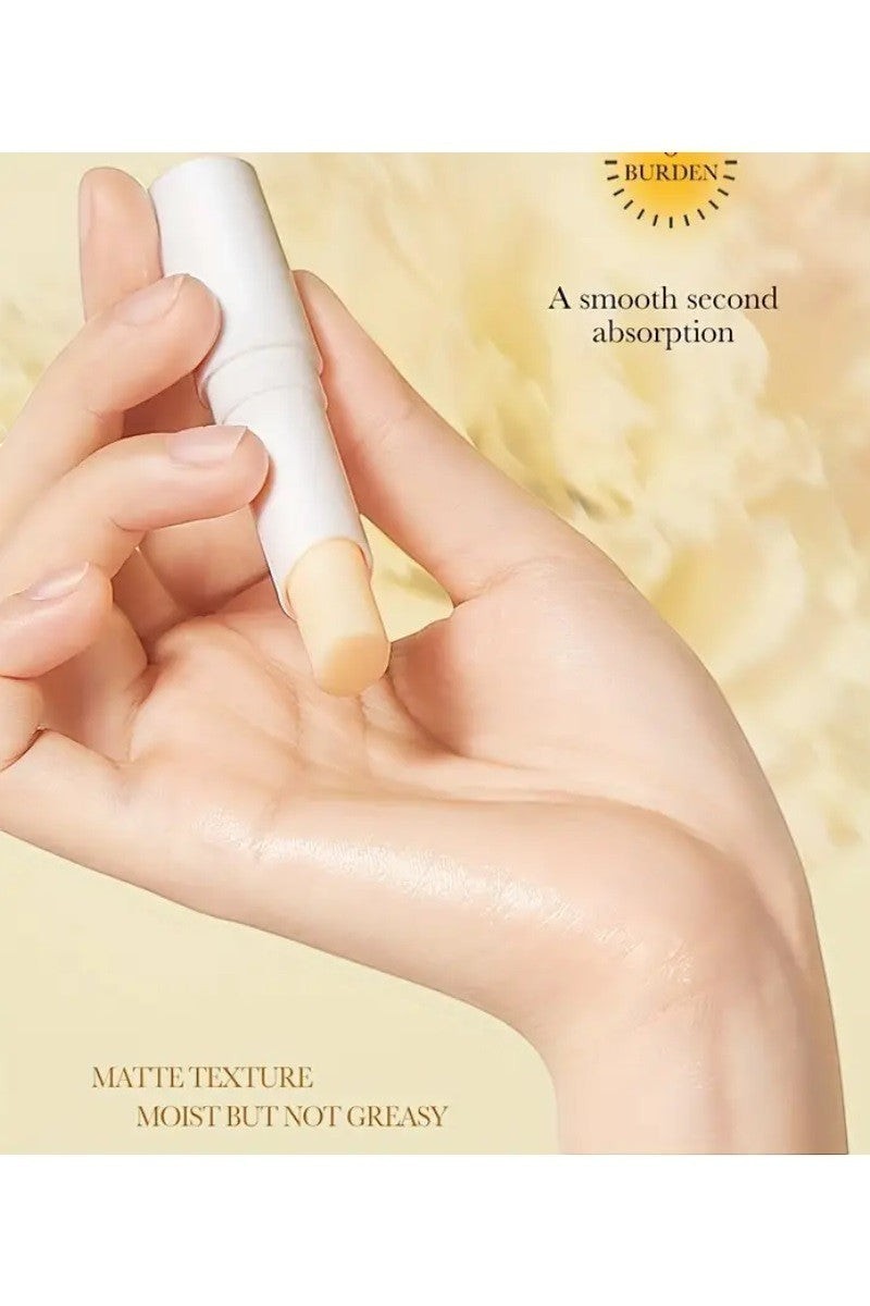 Doodlations Coffee Bar & Boutique Nourishing Lip Balm Stick, creamy, conditioning, matte texture, moist but not greasy.