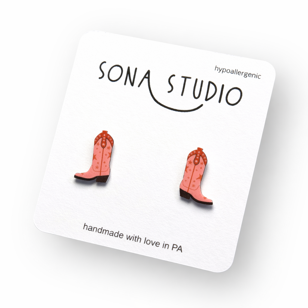 Cowgirl Boot Earrings