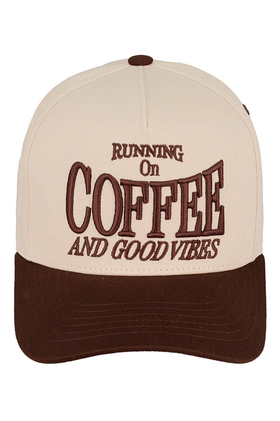 Running On Coffee And Good Vibes Trucker Hat