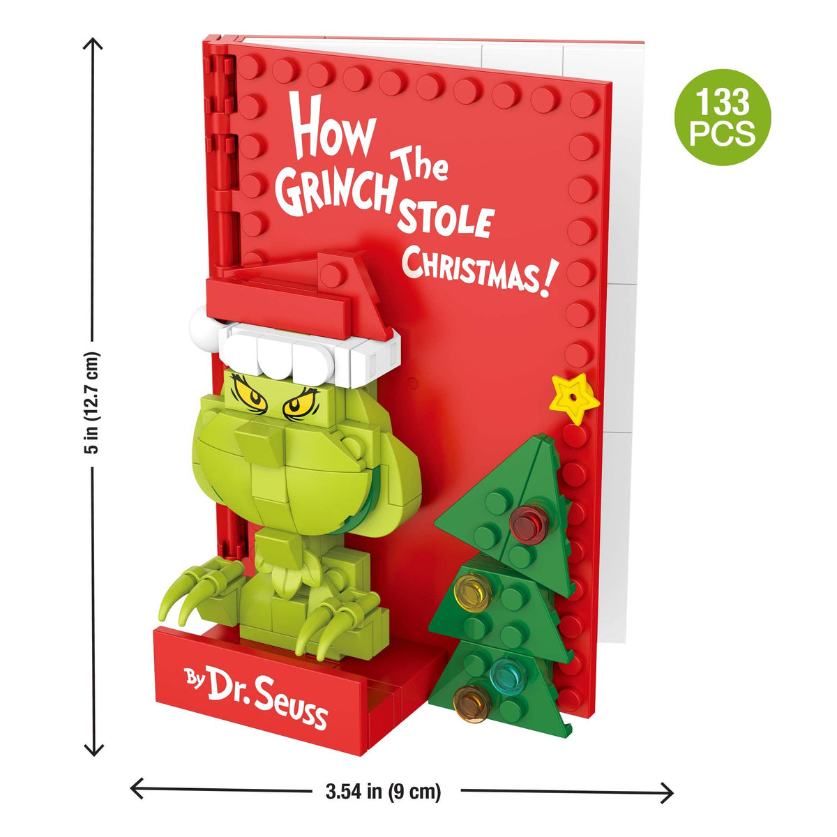 Grinch Stole Christmas 3D Book Building Set 133pc