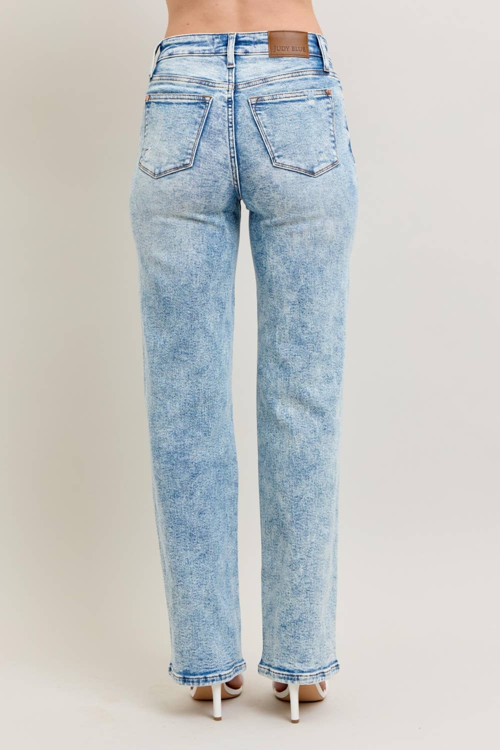 Judy Blue High Waist Mineral Wash Destroy 90's Straight