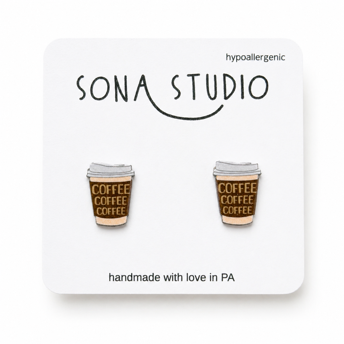 Gilmore Girls Coffee Earrings