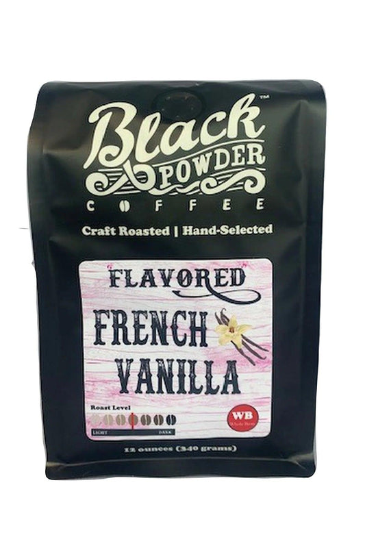 French Vanilla Black Powder Ground Coffee - Doodlations Coffee Bar & Boutique