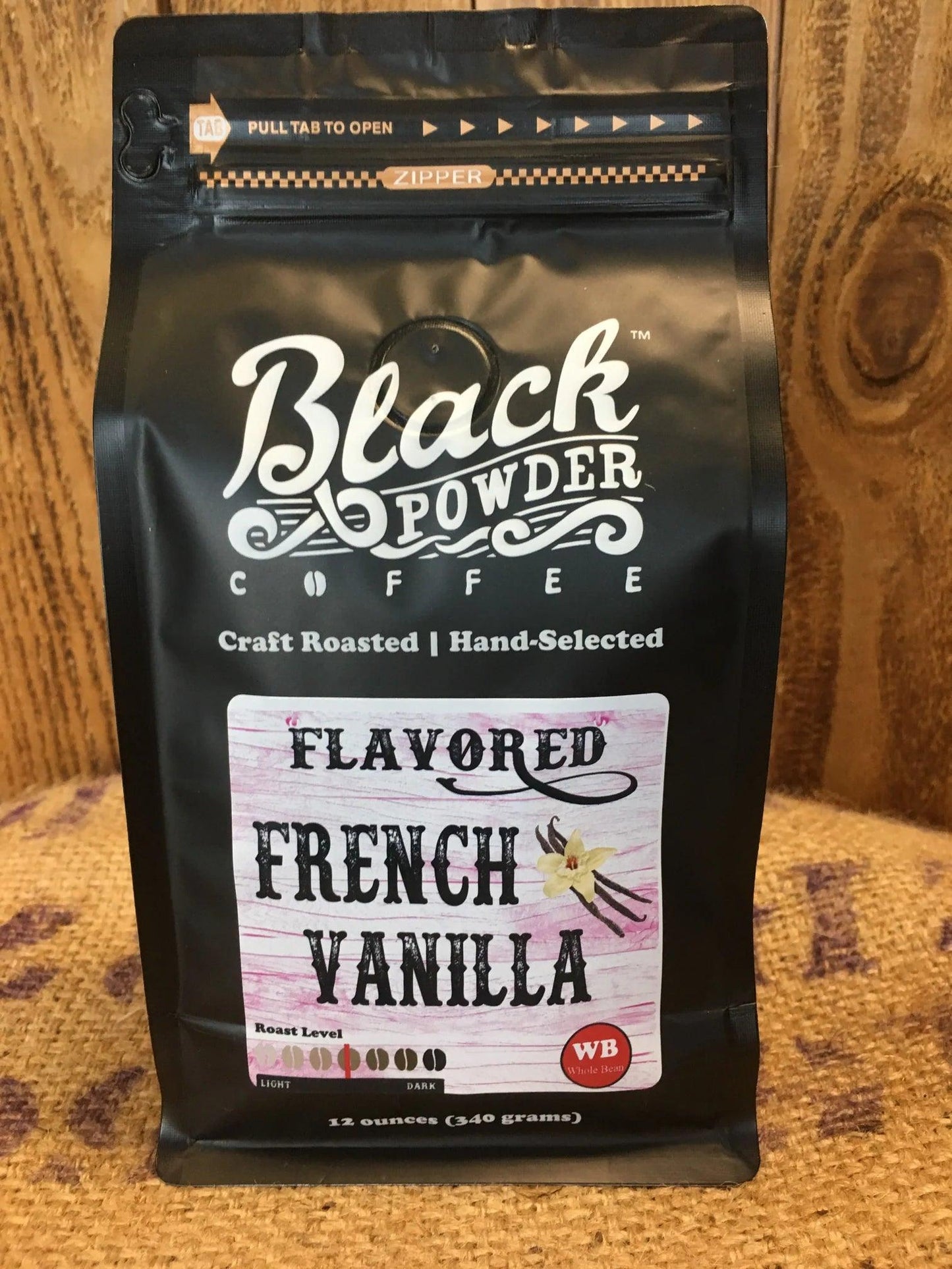 French Vanilla Black Powder Ground Coffee - Doodlations Coffee Bar & Boutique