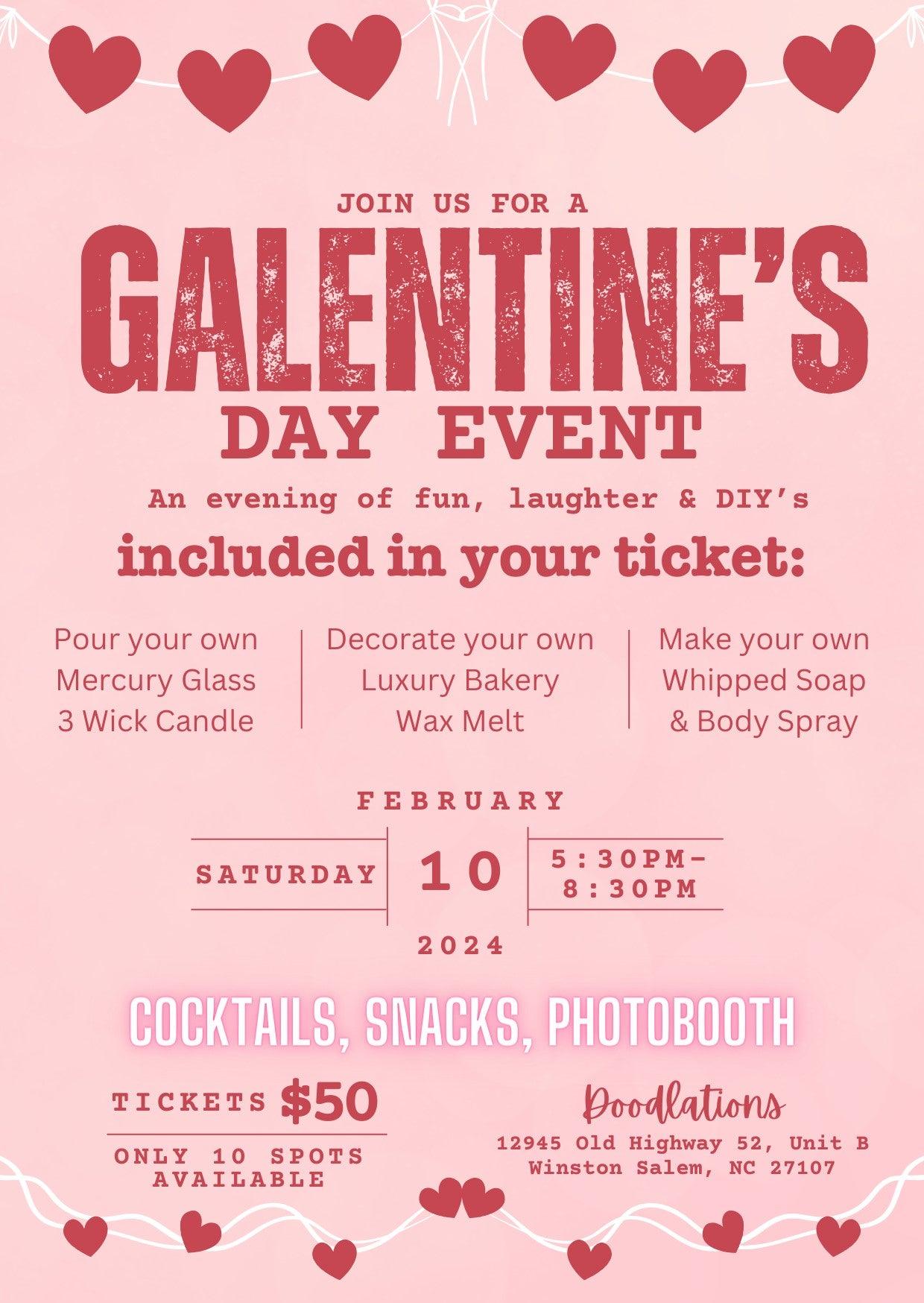 Galentines Day Event Sat 2/10/24 - Doodlations Coffee Bar & Boutique