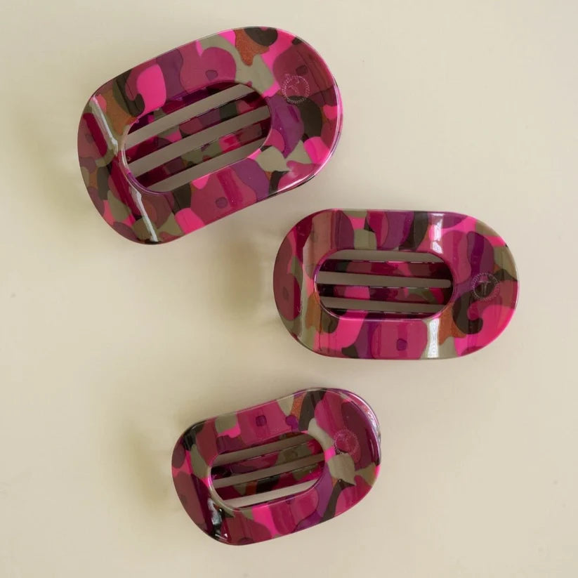 Teleties Garden Glam Flat Round Hair Clip
