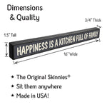 Happiness Is A Kitchen Full Of Family - Skinnies® S - Doodlations Coffee Bar & Boutique