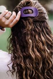 Burgundy Bliss Small Flat Round Hair Clip