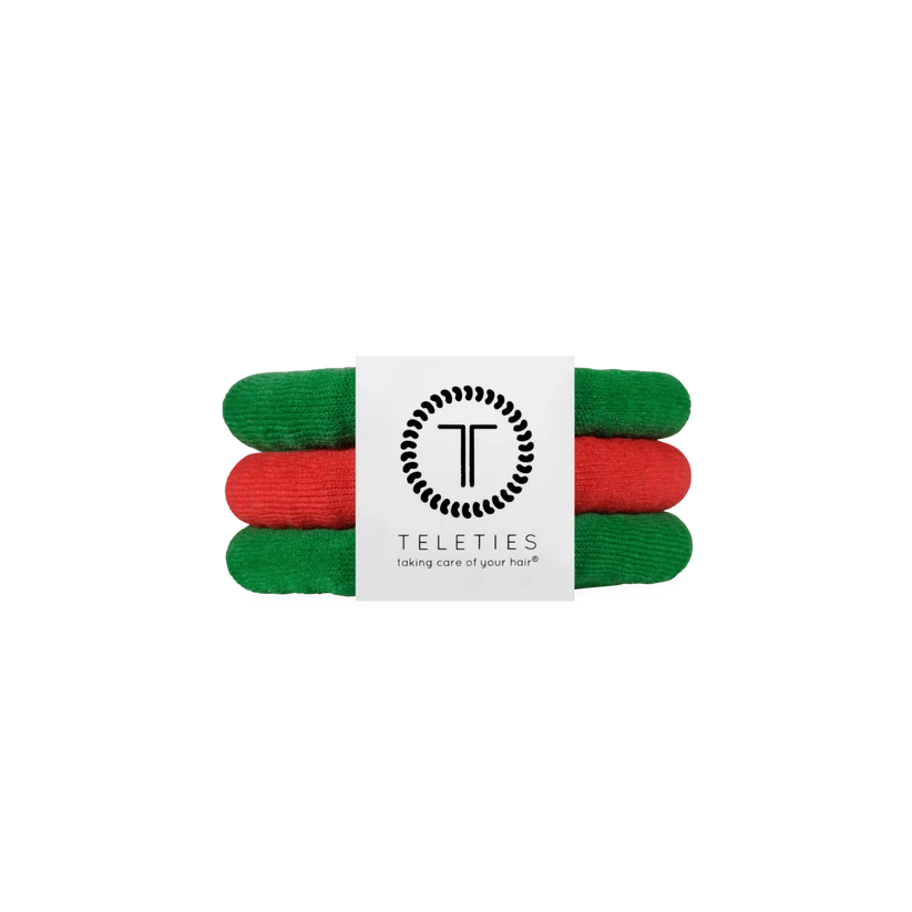 Teleties Jolly & Bright Nylon Hair Ties - Options Available
