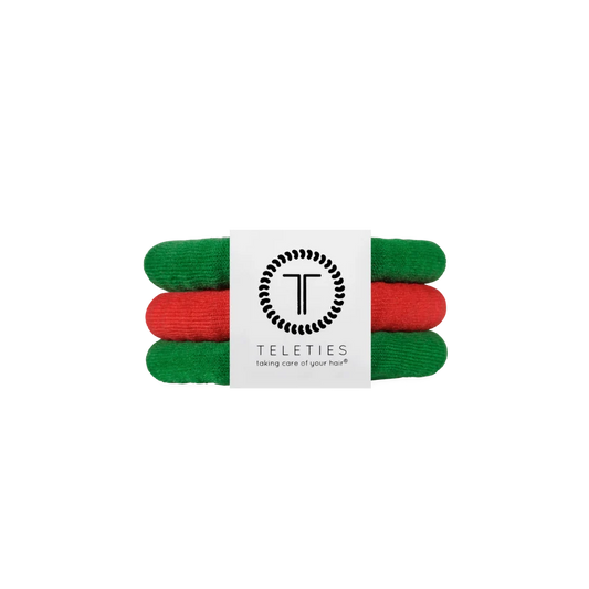 Teleties Jolly & Bright Nylon Hair Ties - Options Available