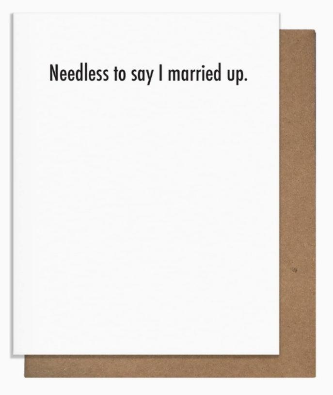 Married Up - Anniversary Card - Doodlations Coffee Bar & Boutique