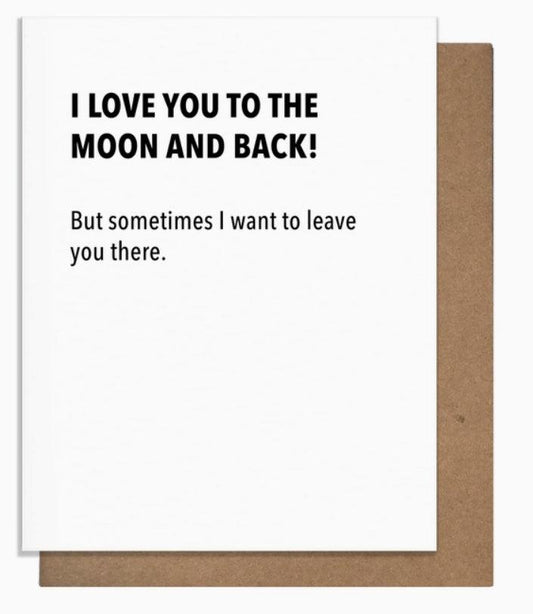 Moon And Back - Love Card - Doodlations Coffee Bar & Boutique