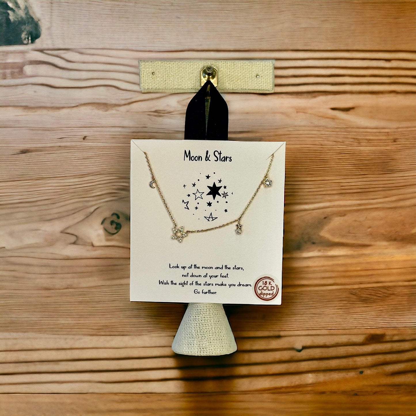 Moon & Stars Necklace - Doodlations Coffee Bar & Boutique