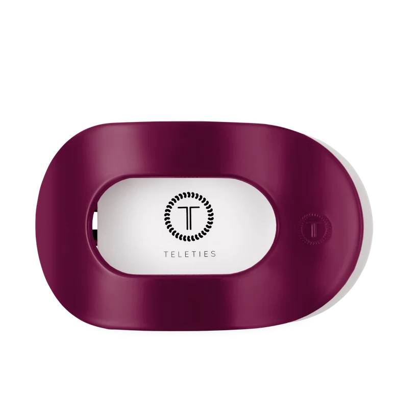 Teleties Mulberry Flat Round Hair Clip
