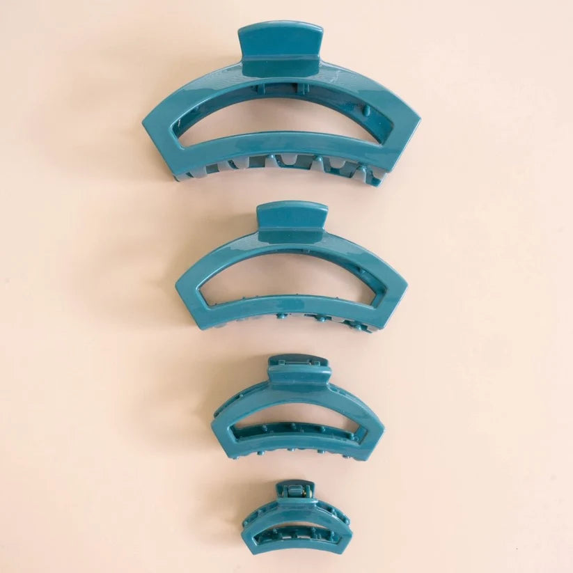 Teleties Open Teal With It Claw Hair Clip