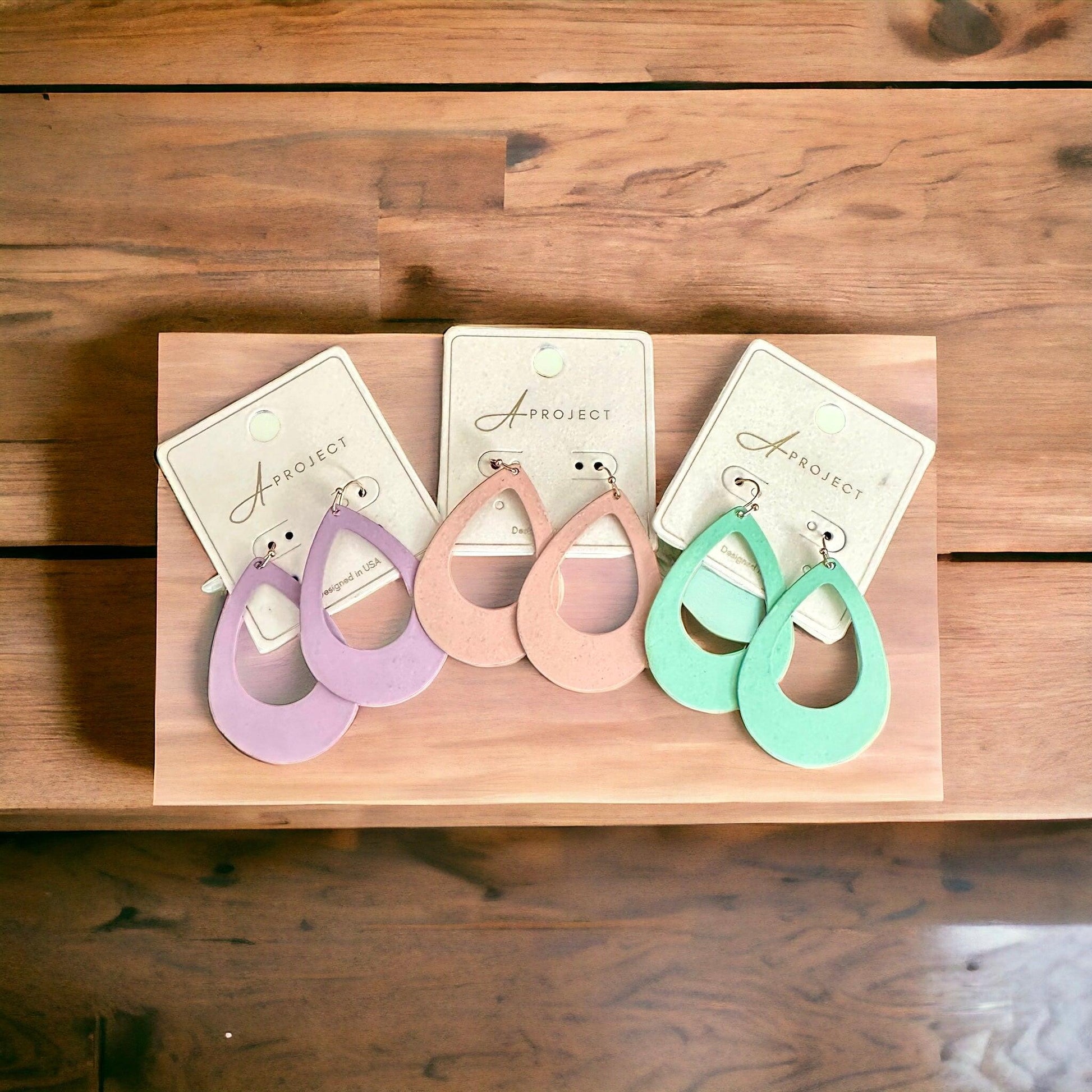 Oval Drop Earrings - Doodlations Coffee Bar & Boutique